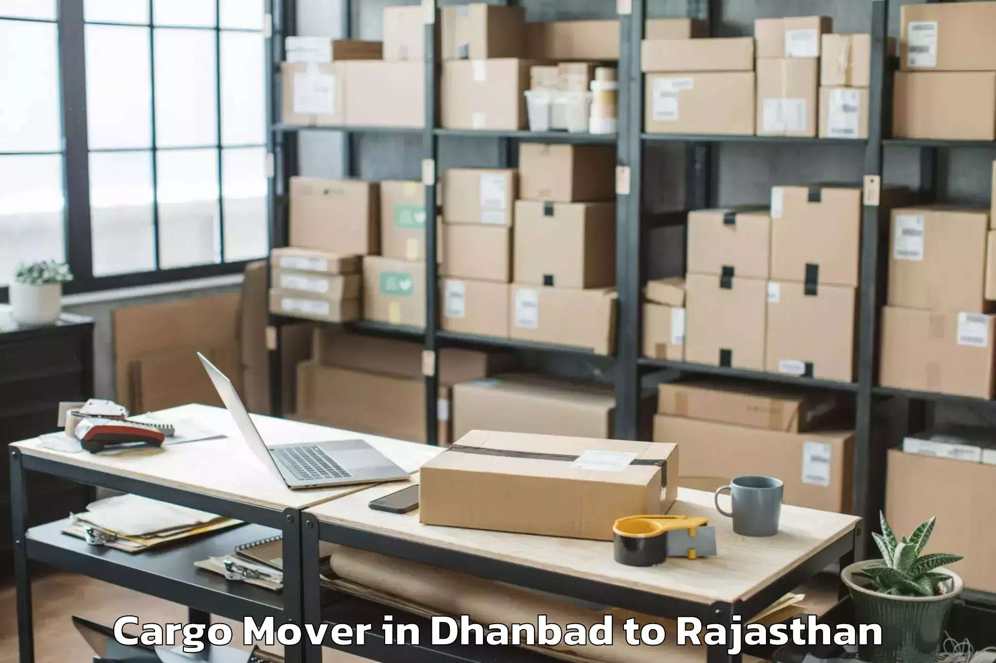 Professional Dhanbad to Jecrc University Jaipur Cargo Mover